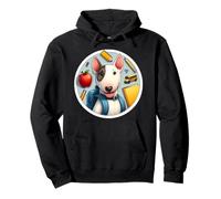 Back To School Miniature Bull Terrier Dog Boy Girl Kid Owner Pullover Hoodie