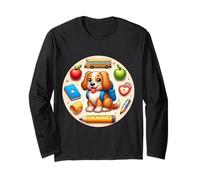 Back To School Nederlandse Kooikerhondje Dog Boys Girls Kids Long Sleeve T-Shirt