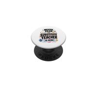 Back To School Never Fear The Substitue Teacher Is Here PopSockets Adhesive PopGrip