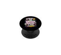 Back To School Never Fear The Substitue Teacher Is Here PopSockets Adhesive PopGrip