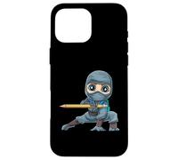 Back To School Ninja Student And Teacher Pencil Case for iPhone 16 Pro Max