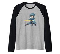 Back to School Ninja Student and Teacher Pencil Raglan Baseball Tee