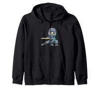 Back To School Ninja Student And Teacher Pencil Zip Hoodie