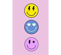 Back to School Notebook for Girls - Cute A5 Smiley Face Journal with Pink Aesthetic Cover - Lined Paper for Teens, Kids, and Students: Fun Emoji ... Taking, Journaling, Homework & Daily Writing
