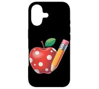 Back to School Pencil and Apple Teacher Student Case for iPhone 17