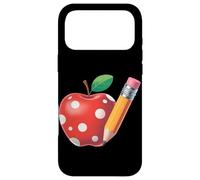 Back to School Pencil and Apple Teacher Student Case for iPhone 17 Pro Max