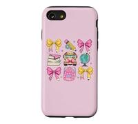 Back To School Pencil Bow Coquette Bows Students Teacher Fun Case for iPhone SE (2020) / 7/8