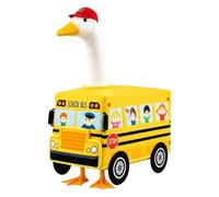 Back to School Porch Goose Outfit Back to School Bus Shape Clothes with Hat