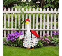Back to School Porch Goose Outfits, 4 Pcs/Set Yard Goose Statue Clothes for Statue, Lawn Porch Goose Clothes with Schoolbag, First Day of School Costume for Garden Yard Classroom Decor