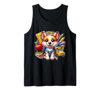 Back To School Portuguese Podengo Pequeno Dog Boy Girls Kids Tank Top