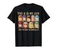 Back to School Pre-K is My Jam and I'm Here to Spread It Value Graphic T-Shirt, Men, Black, XL