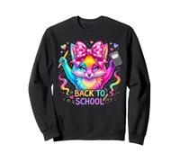 Back To School Rainbow Fox Coquette Bow Girls Kids 2026 Sweatshirt