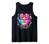 Back to School Rainbow Fox Coquette Bow Girls Kids 2026 Tank Top