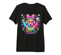 Back to School Rainbow Labrador Puppy Dog Lover Kids Premium T-Shirt