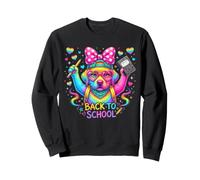 Back To School Rainbow Labrador Puppy Dog Lover Kids Sweatshirt