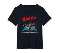 Back to School Reality: Fun Student Supplies Graphic T-Shirt, Women's Plus, Black, 1X