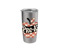 Back to School Retro Apple PRE-K Classroom Stainless Steel Insulated Tumbler