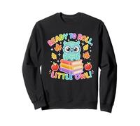 Back To School Retro Teacher First Day Ready Cute Little Owl Sweatshirt