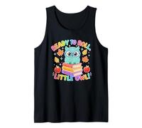 Back to School Retro Teacher First Day Ready Cute Little Owl Tank Top