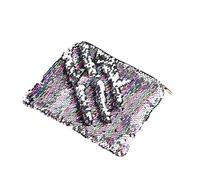 Back to School Reversible Gradient Sequin Pencil Case, Large Capacity Handheld Pen Pouch, Sparkly Stationery Storage Bag, Cute Rectangle Pencil Box for Girls Teens Students School Supplies