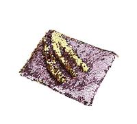 Back to School Reversible Gradient Sequin Pencil Case, Large Capacity Handheld Pen Pouch, Sparkly Stationery Storage Bag, Cute Rectangle Pencil Box for Girls Teens Students School Supplies
