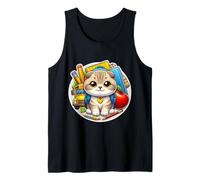 Back To School Scottish Fold Cat Boys Girls Student Kids Tank Top