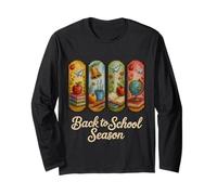Back to school season 2025 , teachers Embroidery style Crew Long Sleeve T-Shirt