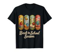 Back to school season 2025 , teachers Embroidery style Crew T-Shirt