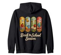 Back to school season 2025 , teachers Embroidery style Crew Zip Hoodie