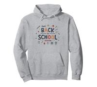 Back to School Season: Fun Learning Adventures Ahead Pullover Hoodie, Adult Unisex, Heather Grey, XXL
