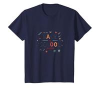 Back to School Season: Fun Learning Adventures Ahead T-Shirt, Kids, Navy, 3 Years