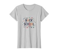 Back to School Season: Fun Learning Adventures Ahead T-Shirt, Women, Silver, XXL