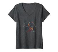 Back to School Season: Fun Learning Adventures Ahead V-Neck T-Shirt, Women, Dark Heather Grey, XXL