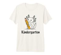 Back to School Shirt Kindergarten Axolotl Silhouette Teacher Premium T-Shirt
