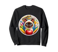 Back To School Siamese Cat Boys Girls Student Kids Owner New Sweatshirt