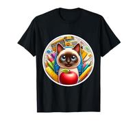 Back To School Siamese Cat Boys Girls Student Kids Owner New T-Shirt