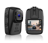 【Back-to-School】SJCAM A10 Body Worn and Car Dash Camera with Night Vision IP65 Waterproof 450 Mins Long Battery 140° Wide Angle 12MP Photo 2.4GHz WiFi Compact 8.3×5.7×3.8cm for Security Guard Police L