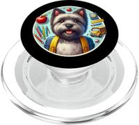 Back To School Skye Terrier Dog Boy Girls Owner Student Kids PopSockets PopGrip for MagSafe