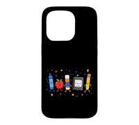 Back to School Supplies Cute Crayon Apple Pencil Teacher Kid Case for iPhone 15 Pro