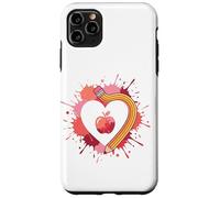 Back To School Teacher Heart Pencil Apple Love Case for iPhone 11 Pro Max