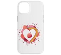 Back To School Teacher Heart Pencil Apple Love Case for iPhone 14 Plus