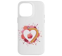 Back To School Teacher Heart Pencil Apple Love Case for iPhone 14 Pro Max