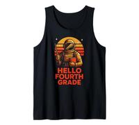 Back To School Teacher Hello Fourth Grade Cute Womens First Tank Top