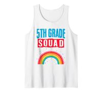 Back to School Teacher Student School 5th Grade Squad Tank Top