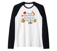 Back to School Teacher Teach Tiny Humans Big Deal Daycare Raglan Baseball Tee