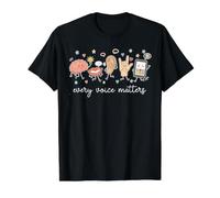 Back to School Teachers Speech Therapy Every Voice Matters Value Graphic T-Shirt, Men, Black, S