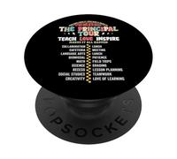 Back to School The Principal Tour Funny Assistant First Day PopSockets Adhesive PopGrip