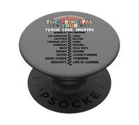 Back to School The Principal Tour Funny Assistant First Day PopSockets Adhesive PopGrip