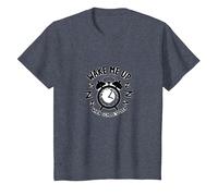 Back to School: Wake Me Up When School's Over Humor T-Shirt, Kids, Heather Blue, 8 Years