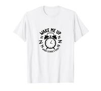 Back to School: Wake Me Up When School's Over Humor T-Shirt, Men, White, 4XL